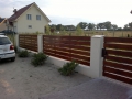 Ogrodzenie z wypełnieniem drewnianym