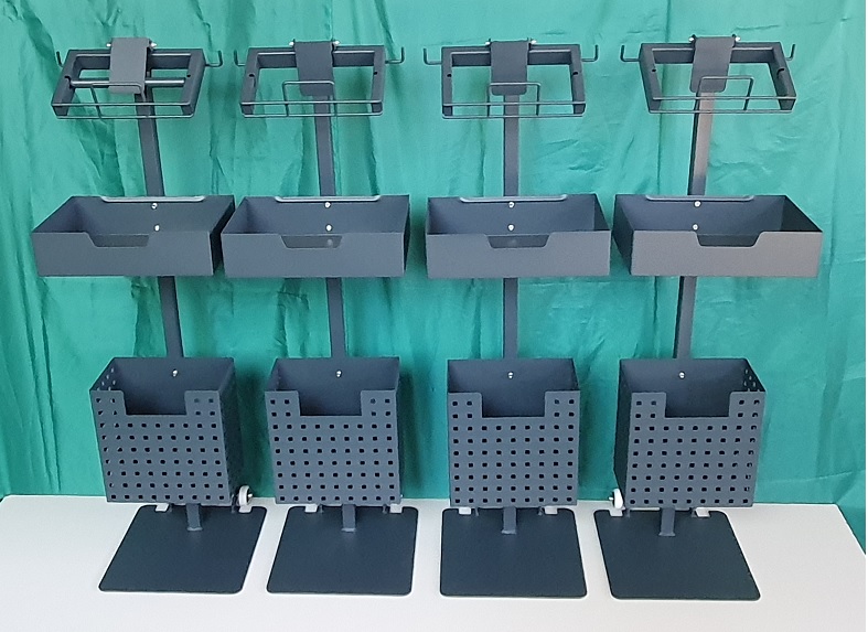 Stojaki z blokadą na rolki